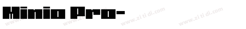 Minio Pro字体转换